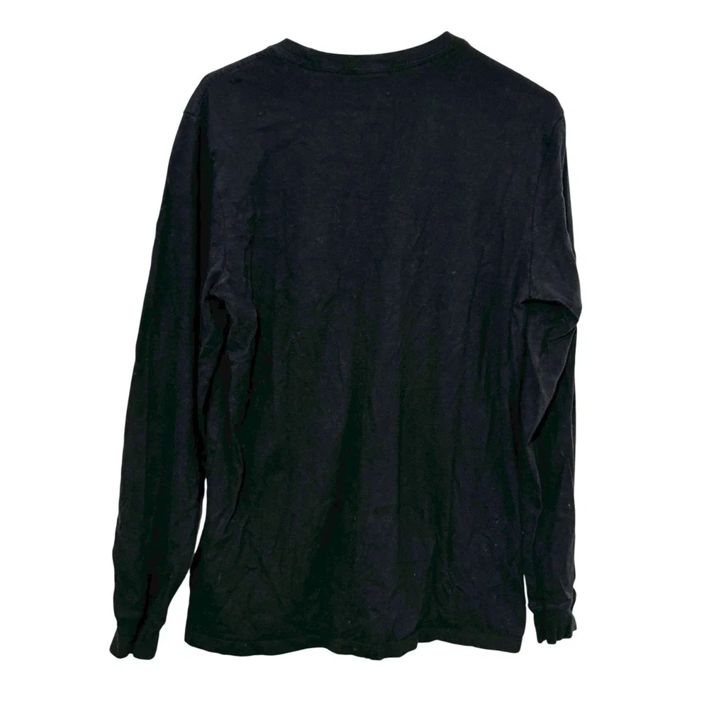 The North Face Mens Long Sleeve Graphic Logo T-Shirt Black M Half Dome Tee